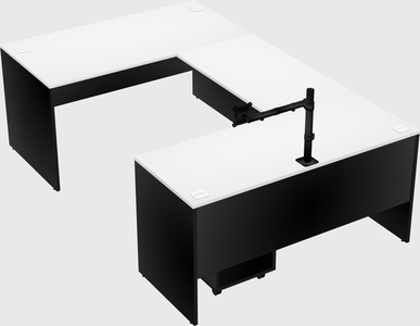 U-shaped desk