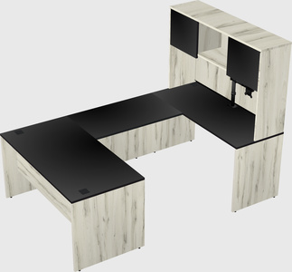 U-shaped desk