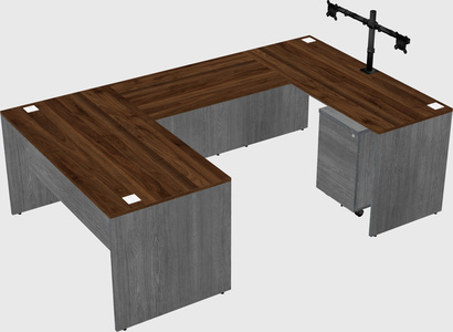 U-shaped desk