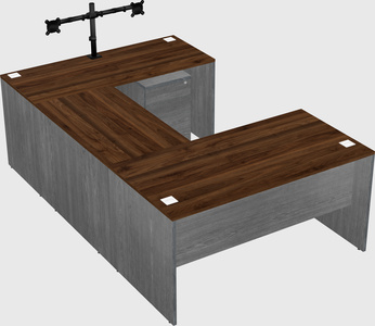 U-shaped desk