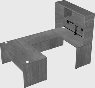 U-shaped desk