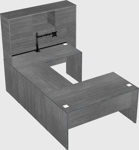 U-shaped desk