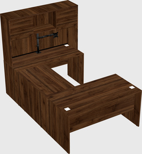 U-shaped desk