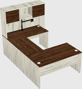 U-shaped desk