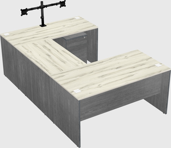 U-shaped desk
