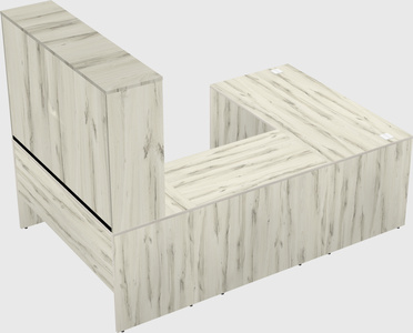 U-shaped desk