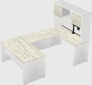 U-shaped desk