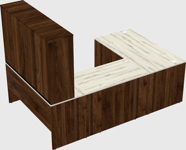 U-shaped desk