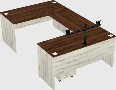 U-shaped desk