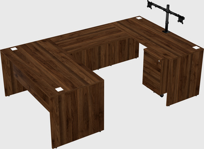 U-shaped desk