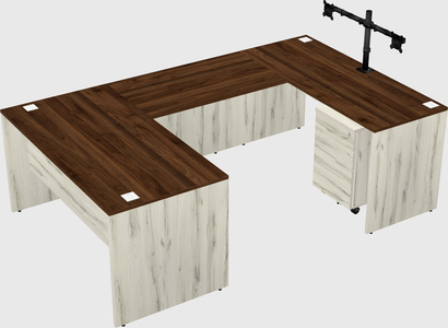 U-shaped desk