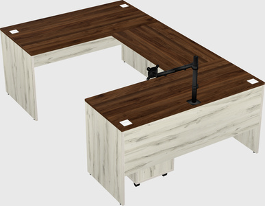 U-shaped desk