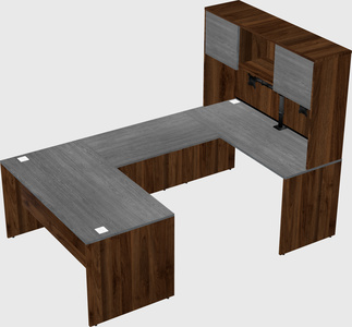 U-shaped desk