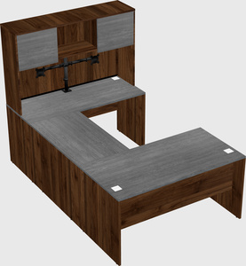 U-shaped desk
