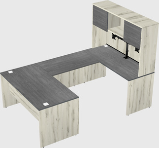 U-shaped desk