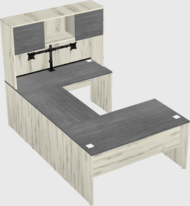 U-shaped desk
