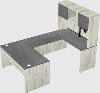 U-shaped desk