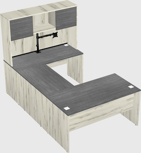 U-shaped desk
