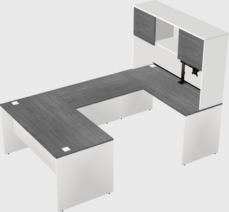 U-shaped desk