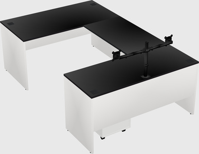 U-shaped desk
