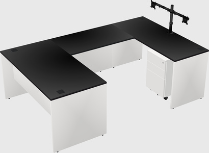 U-shaped desk