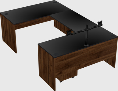 U-shaped desk