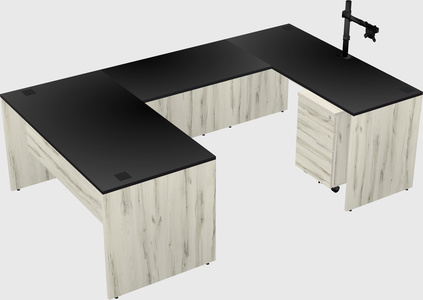 U-shaped desk