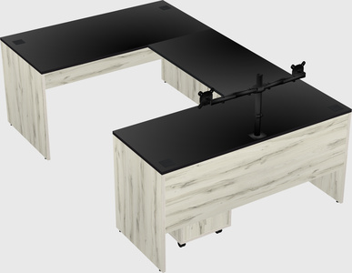 U-shaped desk
