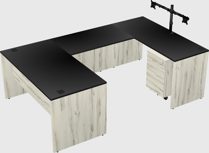 U-shaped desk