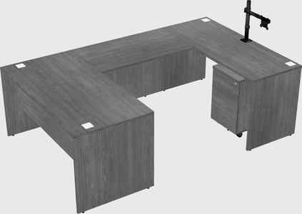 U-shaped desk