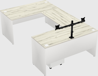 U-shaped desk