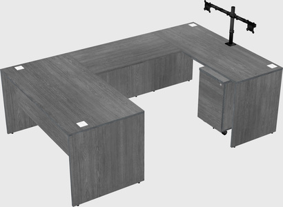 U-shaped desk