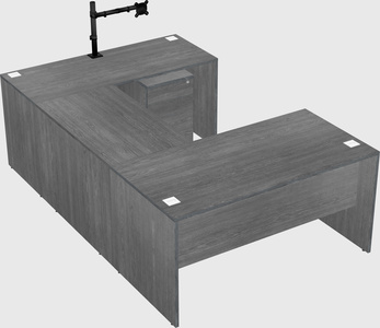 U-shaped desk