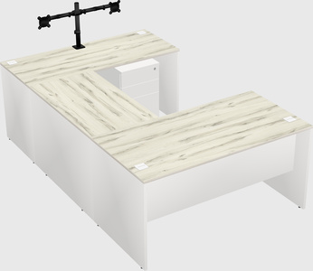 U-shaped desk