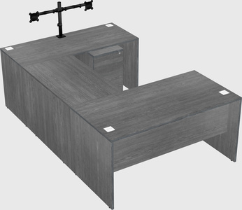 U-shaped desk