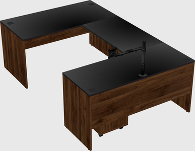 U-shaped desk