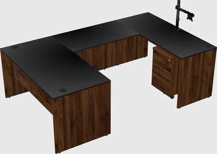 U-shaped desk