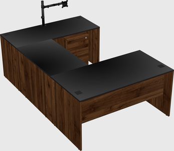 U-shaped desk