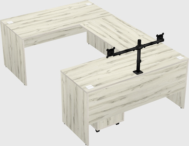 U-shaped desk