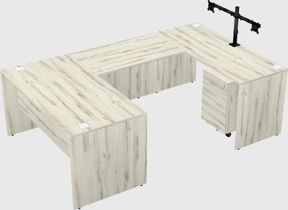 U-shaped desk