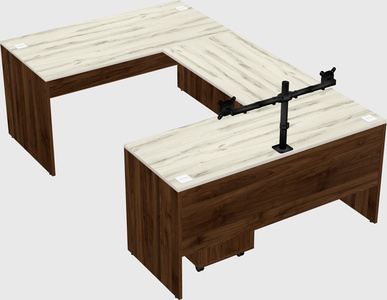 U-shaped desk