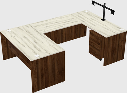 U-shaped desk