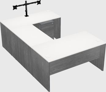 U-shaped desk