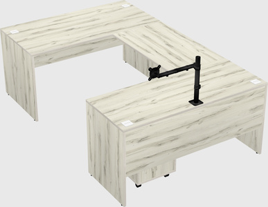 U-shaped desk