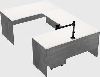 U-shaped desk
