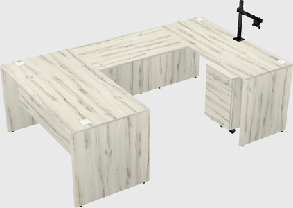 U-shaped desk