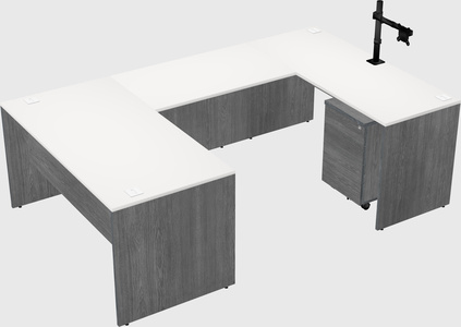 U-shaped desk