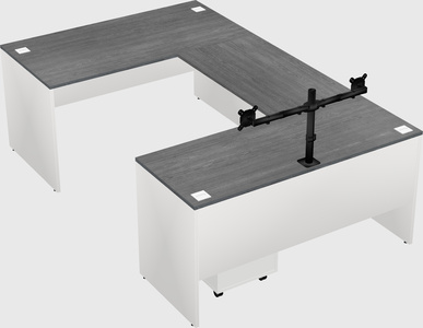 U-shaped desk