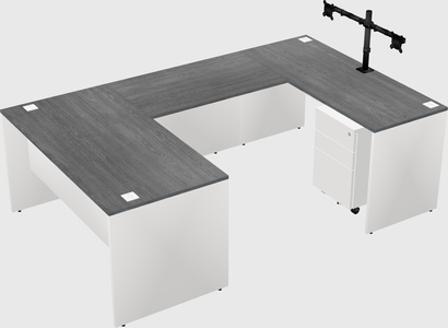 U-shaped desk