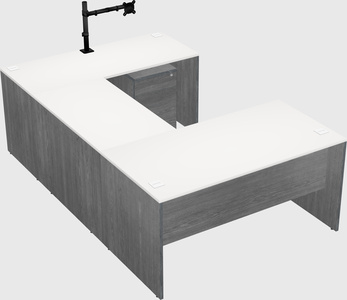 U-shaped desk